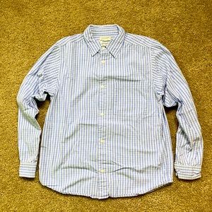 U.S. Expedition Boys’ Blue & White Checkered Dress Shirt Size Large